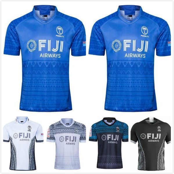 

fiji airways 2021 home away flying fijians rugby jersey shirt kit maillot camiseta maglia s-5xl, Black;gray