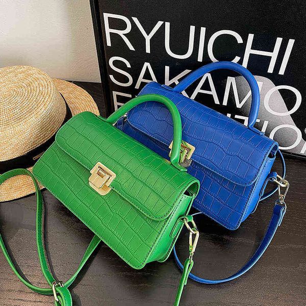 

evening bags stone pattern small tote 2022 spring pu leather crossbody short handle woman shopper handbag brand shoulder 220517