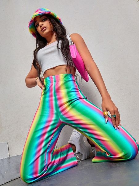 

high waist ombre pants o5iu#, Black;white