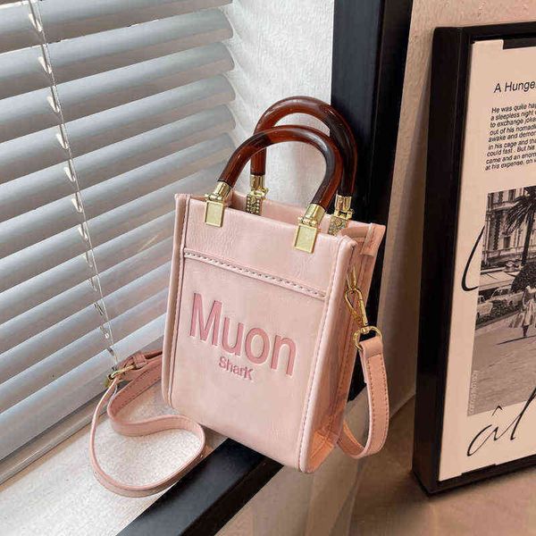 

factory outlet deals women's 2022 messenger bag fashion indentation letter hand high sense mobile phone shoulder bag