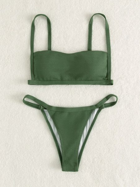

plain thong bikini swimsuit 35tz#, White;black