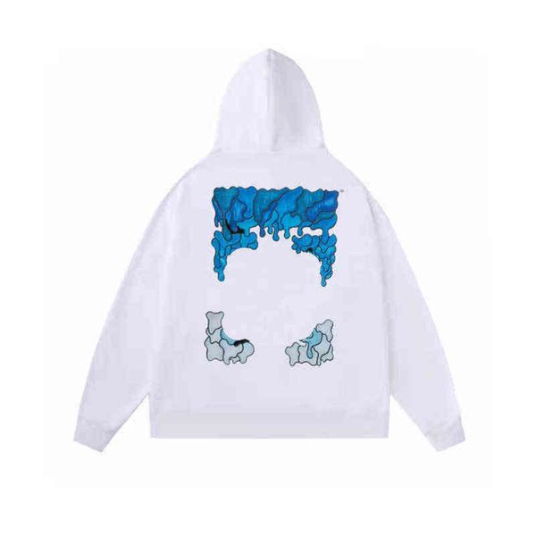 

60% 2023 designer hoodie new off seven men women letters street pullover sweatshirt clothes fashion warm sweatshirts sports, Black