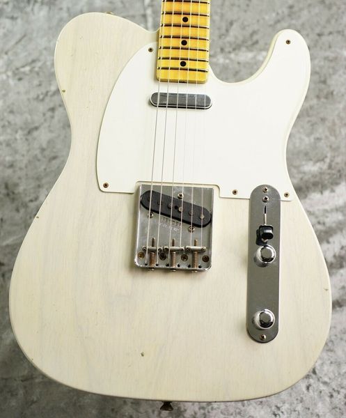 

custom shop 1955 tele relic -aged white blonde- electric guitar