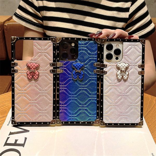 

luxury panda gradient designer phone cases for iphone 14plus 11 12 13 pro max xs xr 8 7 plus bear scratchproof anti-drop women fashion glitt