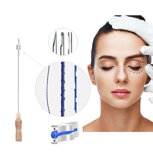 

beauty items pdo threads mono screw face lifting needle 30g 29g 27g 26g 13mm 25mm 38mm 60mm wires hilos tensore fill face lift