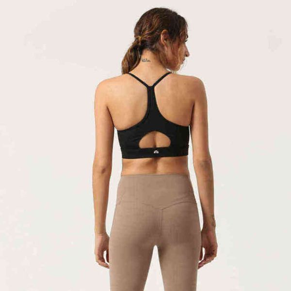 

bras lulu brand yoga women's fitness back sports underwear shockproof gathering vest running bra lu-2013 tmwm, Red;black