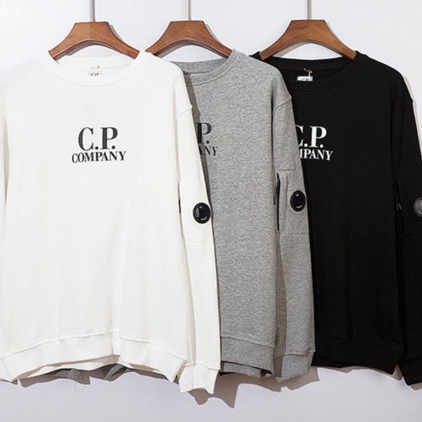 

men's hoodies & sweatshirts autumn and winter cp fashion brand men's women's lens round-neck pullovermen's, Black