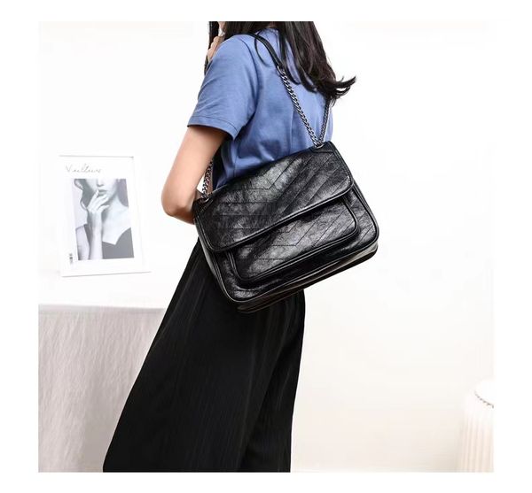 

2022 luxury bags women cross body designer bag handbag shoulder classic genuine leather gold chain tote messenger handbags black wholesale