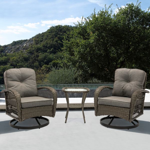 

3pcs outdoor furniture wicker set