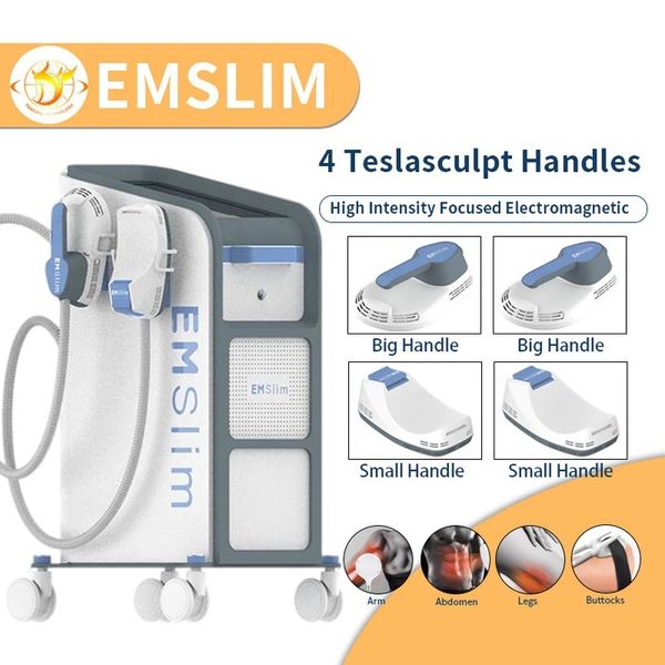 

professional ems slimming machine hiemt 4 handles emslim rf neo sculpting abdominal muscle building cellulite reduction buttock lifting trea