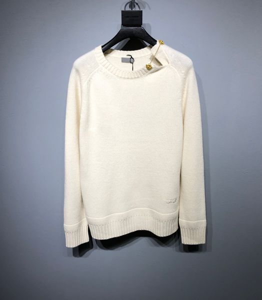 

new aop jacquard letter knitted sweater in autumn / winter 2022acquard knitting machine e custom jnlarged detail crew neck cotton rrdddd5xa, White;black