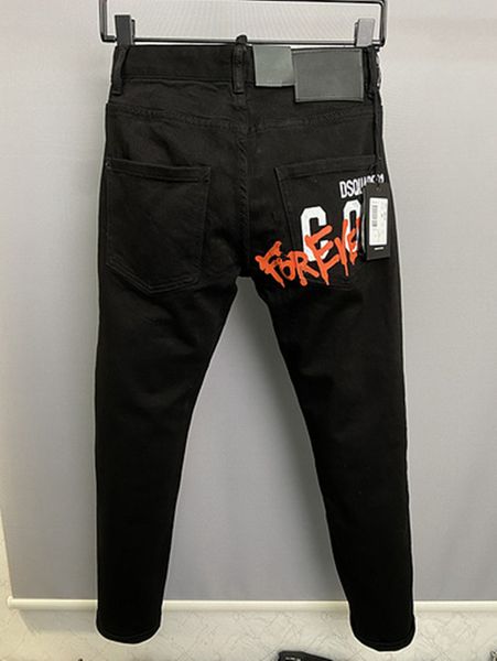 

2022 jeans european and american casual pants men's motorcycle hip-hop denim ripped hole washed jeans dsq shorts dsq uared2 dsq uared 9, Blue