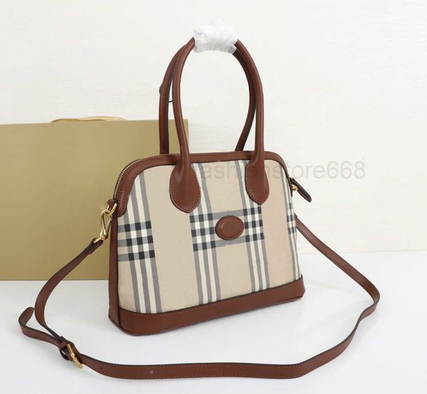 

bag shell luxury design war horse plaid division shoulder bag handbag women fashion leather handbag tote