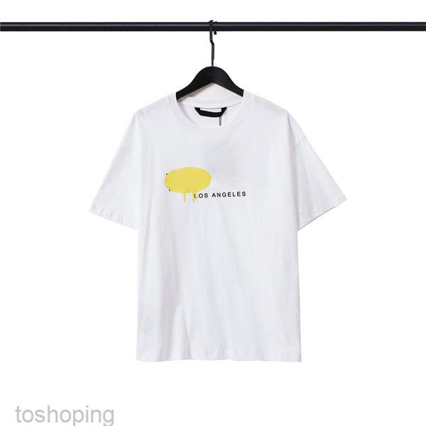 

designer of luxury t-shirt brand palms angels angel t shirt pa clothing spray letter short sleeve spring summer tide men and women tee 02 12, White;black