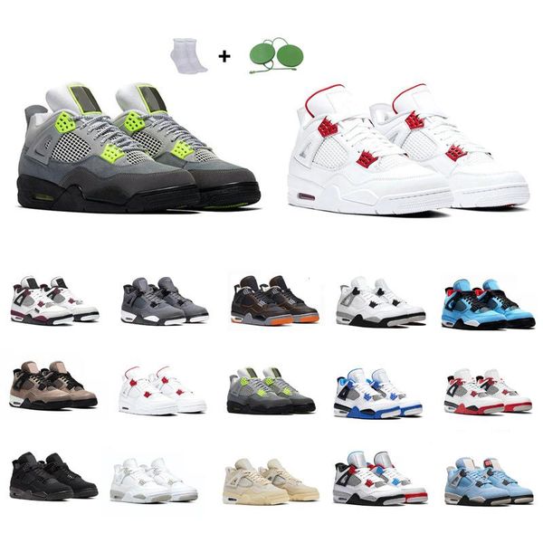 

designer bowling shoe classic basketball shoes men 4s 4 comfortable breathable bred motosports red metallic customize neon white sail taupe