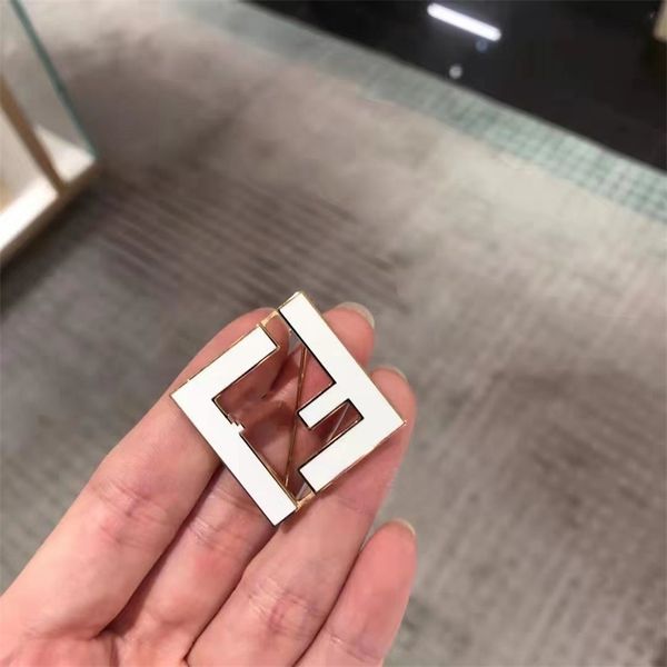 

fine black and white double brooch women's simple clothes accessories decoration versatile pin, Gray