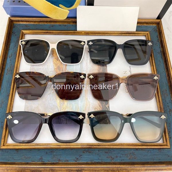 

sunglasses g family tricolor leg sunglasses and the same box bee gg0889, White;black