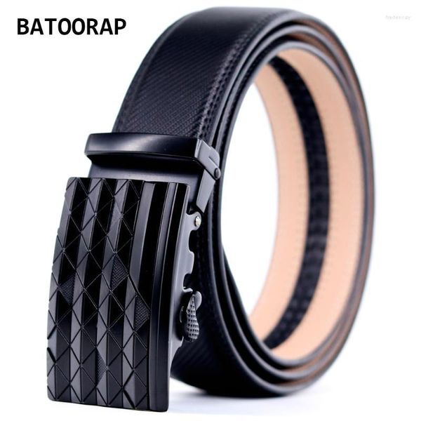 Gürtel Herrengürtel Schwarz Rindsleder Designer Luxus Ratschenleder Mode Auto Schnalle Business Cool Hüftgurt Männlich HY-J005Belts Fred22