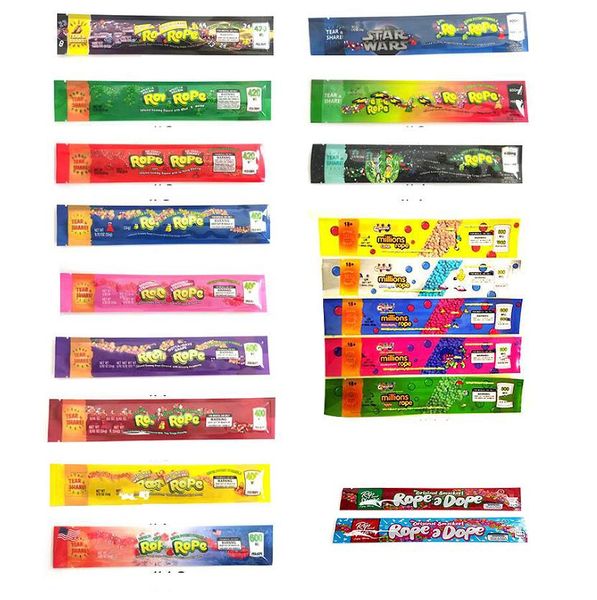 

mylar bag edibles packing bags sour ropes vape pouch packaging 400mg 420mg 500mg 600mg plastic storage package