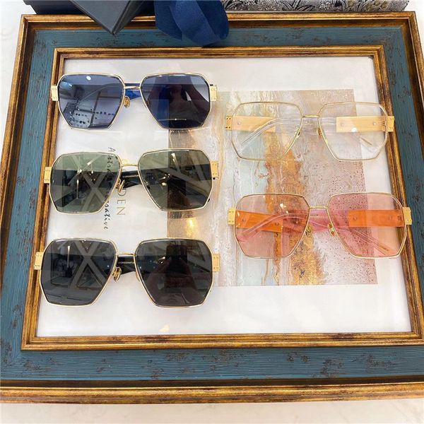 

new designer sunglasses 2022 new d-home square metal signature net red same men's and women's fashion, White;black