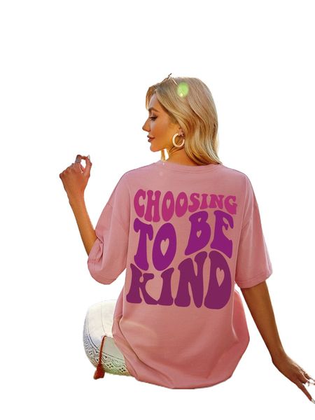 

slogan graphic drop shoulder tee p6z0#, White