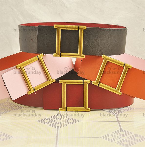

retro width 7cm belts hipster designer women's leather belts smooth buckle dress up gifts luxury belts, Black;brown