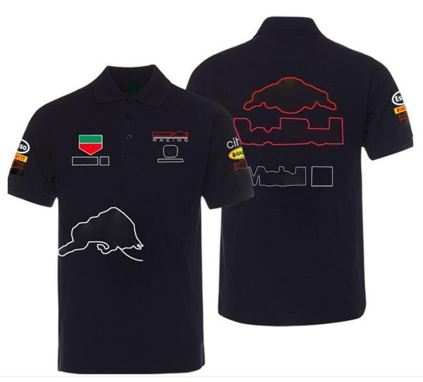 

short-sleeved sweater 2022f1 formula one racing new summer lapel shirt polo shirt