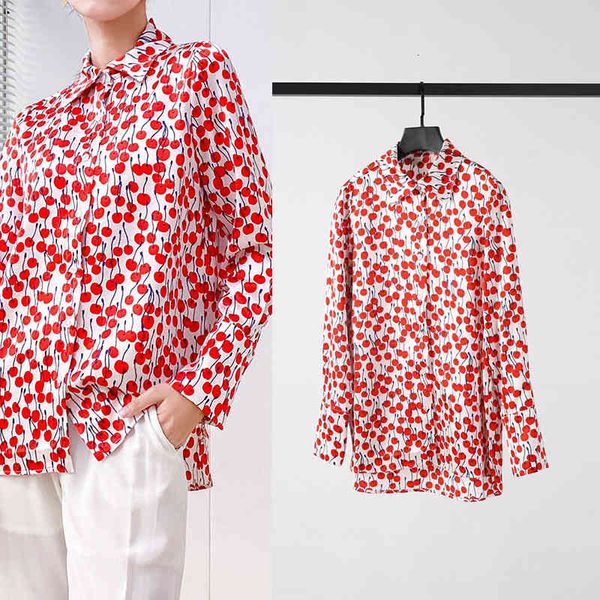 

women's polos four seasons soft cherry shirt 2022, White