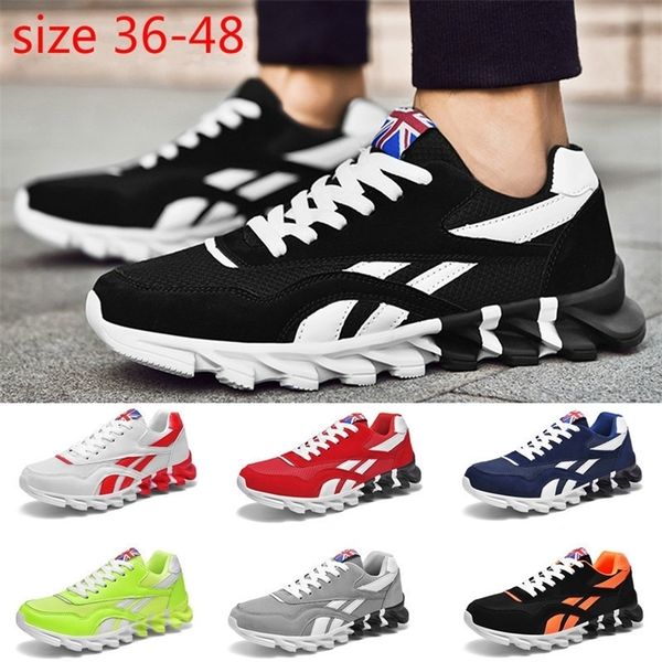 

couple sneakers for men women fashion walking shoes sport trainers fashion outdoor casual shoes plus size 36-48 220513, Black