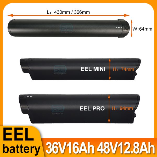 

reention eel mini eel-pro inner ebike frame battery 36v 16ah 9.8ah 48v 12.8ah for 350w 500w 750w motor with charger