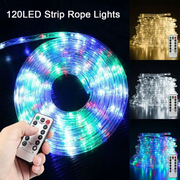 Strings LED Outdoor Tube Rope Strip String Light RGB Lampe Weihnachten Home Decor Weihnachtsbeleuchtung-8 Modus Wasserdicht GarlandLED StringsLED