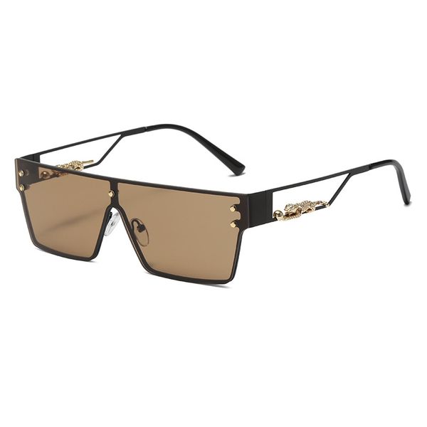 

designer sunglasses brand eyewear luxury fashion leopard men women sun glasses women sunglasses polaroid uv400 metal lens with box, White;black