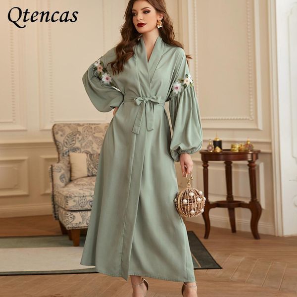 

eid muslim dubai abaya kaftan hijab maxi dresses abayas for women cardigan islamic clothing robe longue femme musulman de mode, Red