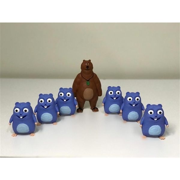 

v lemmingler oyuncaclary grizzy and the lemmings figure toys3098, Blue