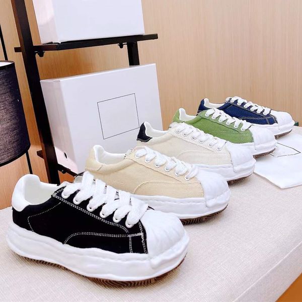 

2022 tide brand designer couple board shoes classic shell toes vintage canvas shoe men women outdoor sports casual thick soled sneakers low-