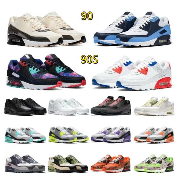 

wholesale 90 new running shoes men women chaussures 90s camo dancefloor green triple white black cool grey mens trainers sports outdoor leis