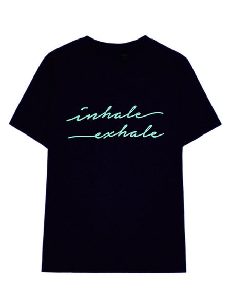 

x sosiwon reflective letter graphic tee x3am#, White