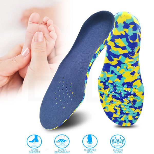 

children arch support orthopedic insoles for kid flat foot sport running sneaker correction shoes cushion inserts pads, White;pink