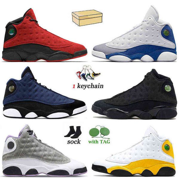

13s red flint french blue houndstooth reverse bred basketball shoes men 13 court purple chicago he got game starfish playground black cat
