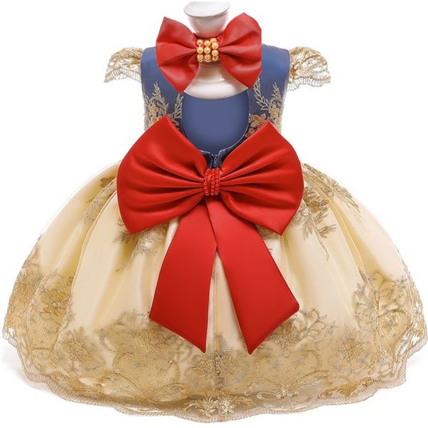 Erstes Geburtstagskleid für 1 2 Jahre altes Baby Mädchen Spitze Party Prinzessin Kleid Weihnachtskostüm geborenes Baby Taufkleid LJ201223