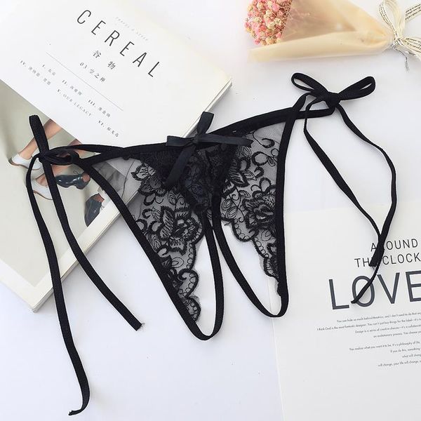 

panties women lace lingerie g-string thong tempting embroidery underwear briefs low waist ladies underpants, Black;pink