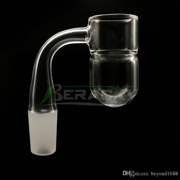 Bordo smussato Fondo tondo Paraspruzzi Banger al quarzo Accessori per fumatori 10mm 14mm 18mm Maschio Femmina 45/90 Chiodi al quarzo per Bong in vetro Tubi dell'acqua