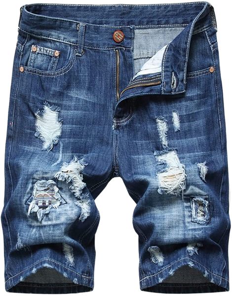 

ripped jean shorts summer casual stretch slim fit washed distressed denim shorts summer short pants with pockets b9qf#, White;black