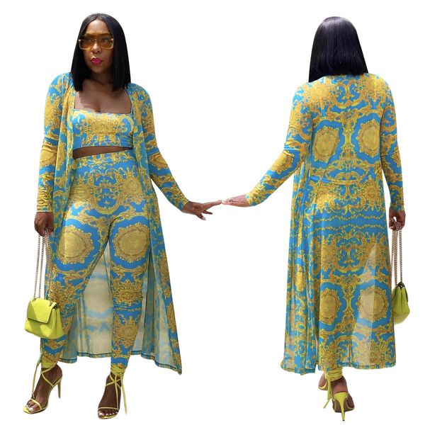 

fashion women's three piece dress plus size woman's suit with printing beautiful shirt and pleated skirt 3 pieces suits woman summ, White