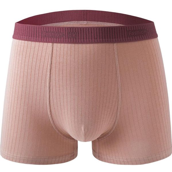 Mutande Intimo uomo in cotone Boxer Allentato Morbido Uomo Cueca Taglie forti Pantaloncini giovanili Mutandine maschili elastiche traspiranti TronchiMutande