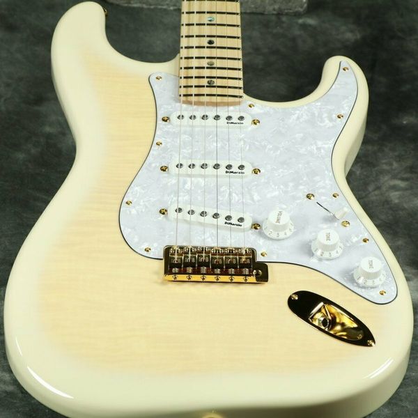 

exclusive richie kotzen st see-through white burst electric guitar