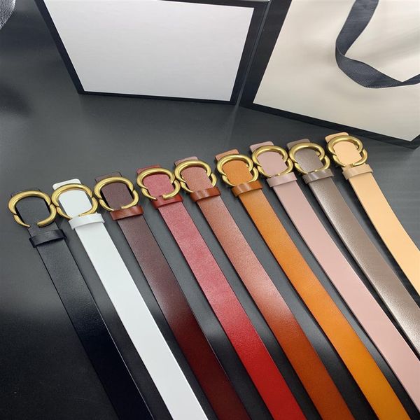 

2021 womens luxury designer belt fashion buckle classic pure cow leather width 3.0cm 9 boxed men's belts good293a, Black;brown