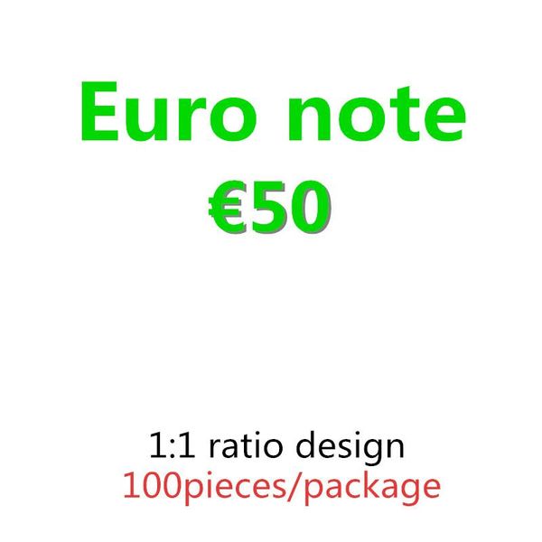 

and pretend movie money copy 50 euro 100pcs/pack banknote bar 10 prop paper xalcl