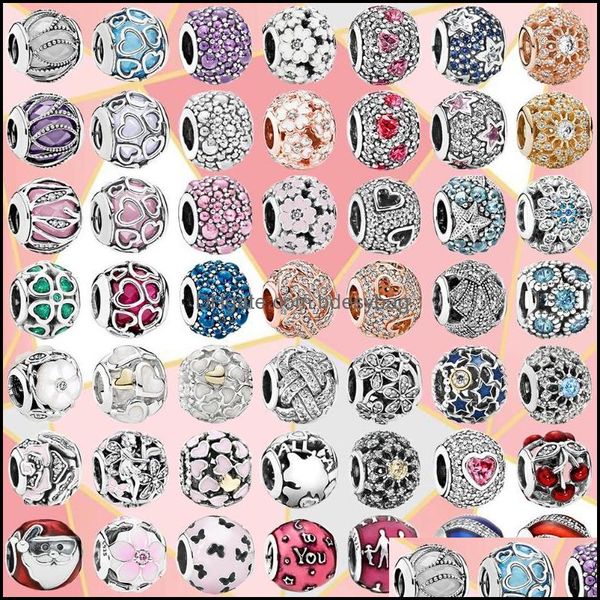 

other loose beads jewelry 100% 925 sterling sier original winding love violet primrose charms womens fashion diy dhnzr