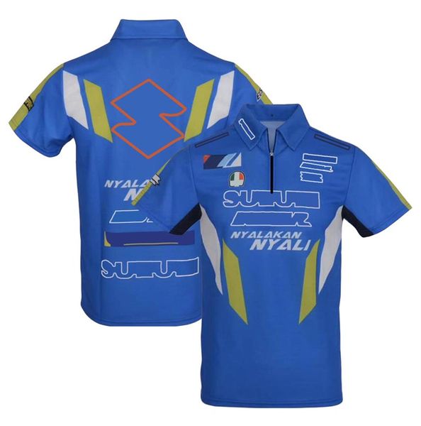 

new motorcycle racing t-shirt lapel polo shirt motorcycle culture short-sleeved motorcycle factory clothes knight riding shirt